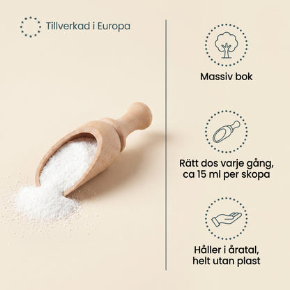 Doseringsskopa i trä