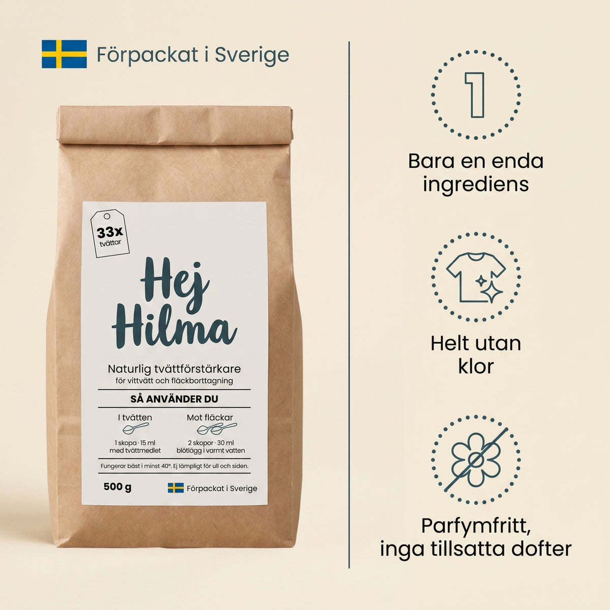 Naturlig tvättförstärkare