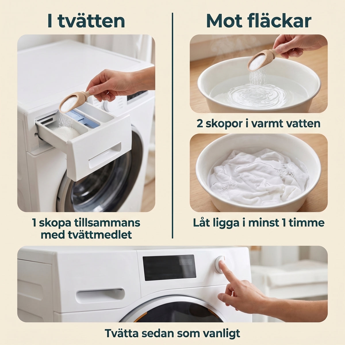 Naturlig tvättförstärkare