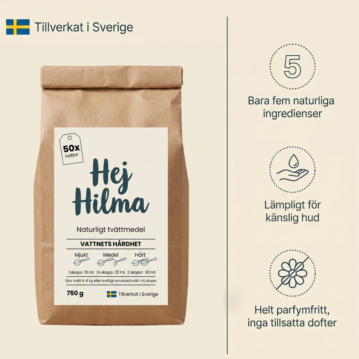 Naturligt tvättmedel